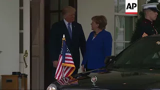 Trump Welcomes Angela Merkel to White House