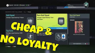 FUT 22 - SBC - Rare Gold Squad - Pedro Flashback - Cheap & No Loyalty