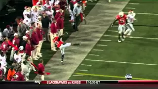 Crazy Oklahoma State Interception vs. Oklahoma - November 27, 2010