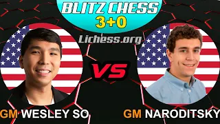 Wesley So vs Daniel Naroditsky | Blitz Chess 3+0 | lichess.org