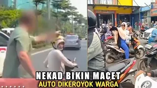 Aksi Meresahkan Ibu Ibu Bikin Macet,Yang Berakhir Diamuk Masa