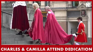INCREDIBLE royal garments on show as the King and Queen attend St Paul's Cathedral | HELLO!
