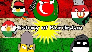 Countryballs: History of Kurdistan | Flags & states | dîroka Kurdistanê | مێژووی کوردستان | 🟩⬜️🟡⬜️🟥