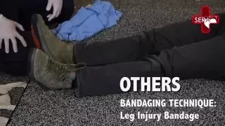 Leg Injury Bandage | Singapore Emergency Responder Academy, First Aid and CPR Training