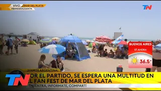 MAR DEL PLATA I  La "Felíz" espera una multitud para ver el partido desde la playa