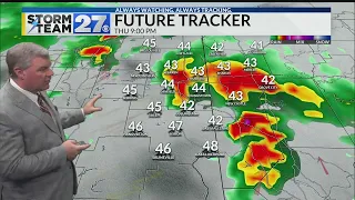 Rain moves in overnight - T-storms to snow Thursday night