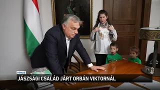 Jászsági család járt Orbán Viktornál
