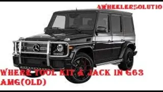 Where🤔 is location of tool🔧 kit & jack in old G63 AMG(mercedes benz)
