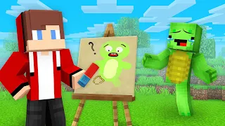 JJ and Mikey Use DRAWING MOD to DELETE ANYTHING in Minecraft Challenge (Maizen Mizen Mazien) Parody
