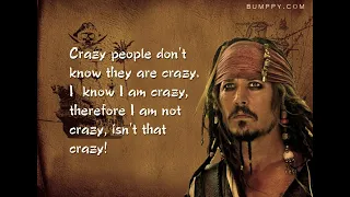 MOST INSPIRATIONAL AND MOTIVATIONAL QUOTES THAT CAPTAIN JACK SPARROW TOLD!!!