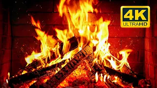 🔥 Cozy Fireplace 4K (12 HOURS). Fireplace with Crackling Fire Sounds. Crackling Fireplace 4K