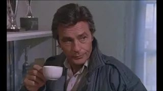 Alain Delon dans "Parole de flic" au Tir Olympique Lyonnais en 1985