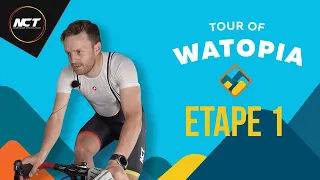 PREMIÈRE COURSE EN LIGNE SUR ZWIFT ! Tour of Watopia Etape 1