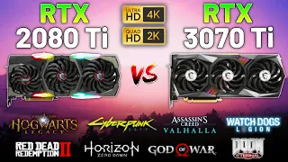 RTX 2080 Ti vs. RTX 3070 Ti in 2023 (Test in 8 Games) 2K,4k "Dominating Performance!"