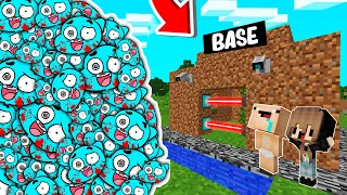 RETO DE LA BASE VS 1000000 GUMBALL.EXE 😱😭 BASE BEBE NOOB VS GUMBALL EN MINECRAFT