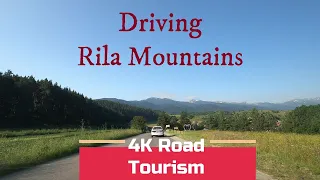 4K Scenic Drive Bulgaria: Borovets - Vada Hut - great views - Rila Mountains