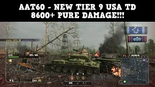 🔴 AAT60 🔥 8600+ PURE DAMAGE 🔥 NOMONHAN - WoT Console