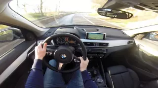2015 BMW X1 xDrive 25i 231hp POV test drive GoPro