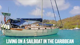 LIVING On A BUDGET SAILBOAT That's 45 YEARS OLD: A Day In The Life [Sailing Kittiwake Ep. 104]