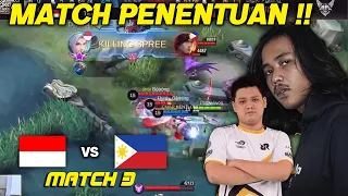 LING Dwi Woii Kerasukan ALBERT, Match Penentuan Super Sengit! - Indonesia vs Filipina Match 3