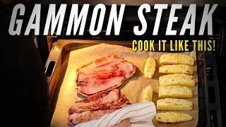 How To Cook Gammon Steak with Fried Eggs, Chips & Pineapple