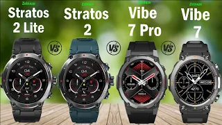 Zeblaze Stratos 2 Lite Vs Zeblaze Stratos 2 Vs Zeblaze Vibe 7 Pro Vs Zeblaze Vibe 7