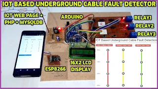 IOT BASED UNDERGROUND CABLE FAULT DETECTOR