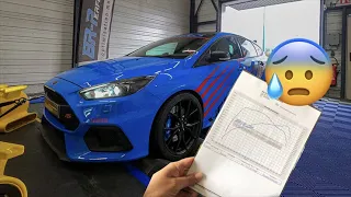 fOCUS RS MK3 Passage au banc en ligne FULL TUBE 🙉💥💥 c’est très bruyant !!