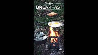 Bushcraft breakfast in a minute with the TJM Metalworks FireAnchor and Bushbox XL | Campfire Cooking