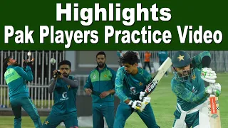 Highlights | Pak players practice session at Pindi Stadium | PAKvNZ T20 Series