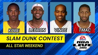 EPIC SLAM DUNK CONTEST SHOWDOWN | ALL STAR WEEKEND | NBA LIVE 2005