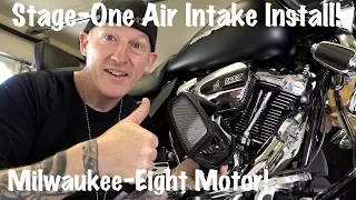 Harley Stage-One-Air-Intake Milwaukee-Eight Touring | How to Install-DIY