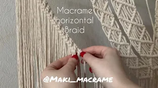 Macrame Horizontal Braid DIY