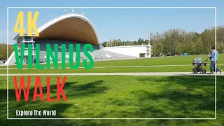 【4K】 Lithuania Vilnius Walk - Vingis Park with Nature Sounds