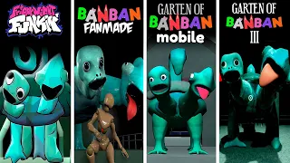 Garten of Banban 3 ALL Tamataki & Chamataki ORIGINAL vs FNF vs MOBILE vs FANMADE | Banban vs FNF