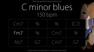 C minor blues (Jazz/Swing feel) 150 bpm : Backing Track