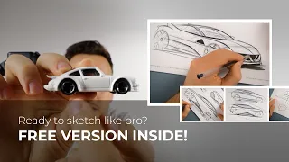 ONLINE CAR DESIGN COURSE - All you need to sketch like PRO! + 10K Celebration 🎊🎉