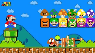 Mario adventure with MORE Custom MUSHROOM ALL Characters!!!