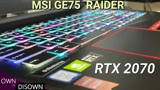 MSI GE75 Raider 8SF RTX 2070 FULL REVIEW !