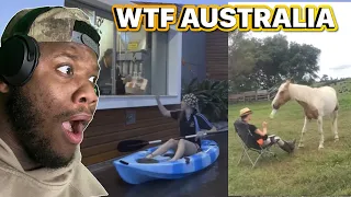 AMERICAN REACTS TO "Only In Australia"