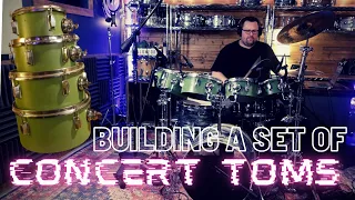 Building A Set Of Concert Toms (Recycling a $25 Drum Kit)