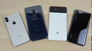 iPhone X vs S9 Plus vs Pixel 2 XL vs P20 Pro Speed Test! ✔ |Great Phone's of 2018 | GET SMART