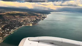 @AustrianAirlines  Embraer E195 Landing 🛬 in Varna Airport Bulgaria 🇧🇬 23 December 2023