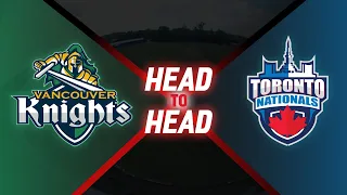 Vancouver Knights vs Toronto Nationals | Head-to-Head | All matches compilation | GT20 Canada