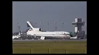 Manchester Airport aircraft 1990s.  Part 1