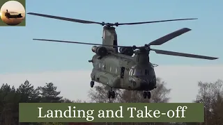 Military Chinook Landing and take off