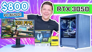 Best $800 RTX 3050 Gaming PC Build 2022! [FULL Budget Build Guide w/ 1080p Benchmarks!]