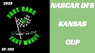 Kansas Cup Picks - AdventHealth 400 - Nascar Draftkings Dfs