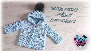 Manteau Bébé Crochet Brassière "Lidia Crochet Tricot"