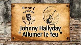 Johnny Hallyday - Allumer le feu {Karaoke live in Belgium }